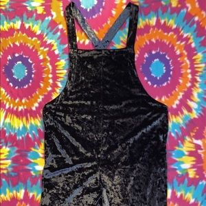 Blue Velvet Overalls